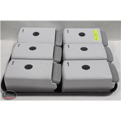 TRAY W/ 6 NEW DIVERSY WALLMOUNT SOAP OR