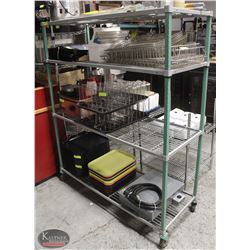 54" WIRE COMMERCIAL STORAGE RACK-4 TIER