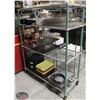 Image 1 : 54" WIRE COMMERCIAL STORAGE RACK-4 TIER