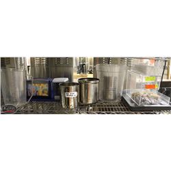 K28) BAILIFF SEIZURE LOT OF 4 CAFETERIA TRAYS W/ COUNTER TOP STRAW