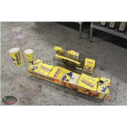 K16) BAILIFF SEIZURE LOT OF 2 WIRE BASKET PAPER BAG / SLEEVE