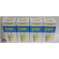 K12) BAILIFF SEIZURE LOT OF APPROX 1200 STONE 10" PLASTIC STRAWS
