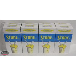 K12) BAILIFF SEIZURE LOT OF APPROX 1200 STONE 10" PLASTIC STRAWS