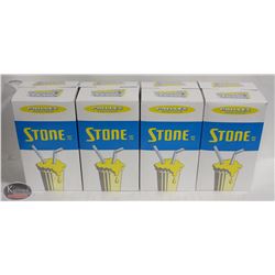 K12 BAILIFF SEIZURE) LOT OF APPROX 1200 STONE 10" PLASTIC STRAWS