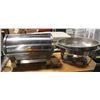 Image 1 : LOT OF 2 CHAFING DISHES INCL ONE FULL SIZE ROLL