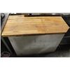Image 1 : CHEST DEEP FREEZE W/ CUSTOM WOOD TOP ** AS IS**