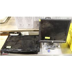SAMSUNG 24" TV W/ DELL MONITOR