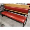 Image 1 : BAILIFF SEIZURE 7FT WOOD & LEATHERETTE SEATING BENCH