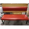 Image 1 : BAILIFF SEIZURE 5FT WOOD & LEATHERETTE SEATING BENCH