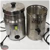 Image 1 : LOT OF 2 STAINLESS STEEL SAUCE WARMERS * AS IS