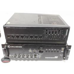 LOT OF 2 PUBLIC ADDRESS AMPLIFIERS