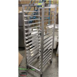 BAILIFF SEIZURE 15-TIER ALUMINUM BAKERS RACK 26"X21"X69.5"