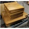 Image 2 : BAILIFF SEIZURE 2 PALLETS OF ASSORTED WOOD TABLE TOPS & TABLE