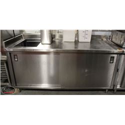 K13) BAILIFF SEIZURE TITAN CUSTOM STAINLESS STEEL 2 SLIDING DOOR
