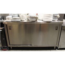 K13) BAILIFF SEIZURE TITAN CUSTOM STAINLESS STEEL 2 SLIDING DOOR