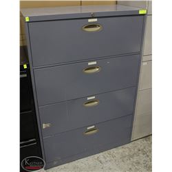 METAL 4-DRAWER LATERAL FILING CABINET