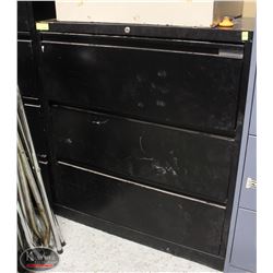 METAL 3-DRAWER LATERAL FILING CABINET