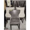 Image 1 : LOT OF 5 FABRIC & LEATHERETTE DINING CHAIRS