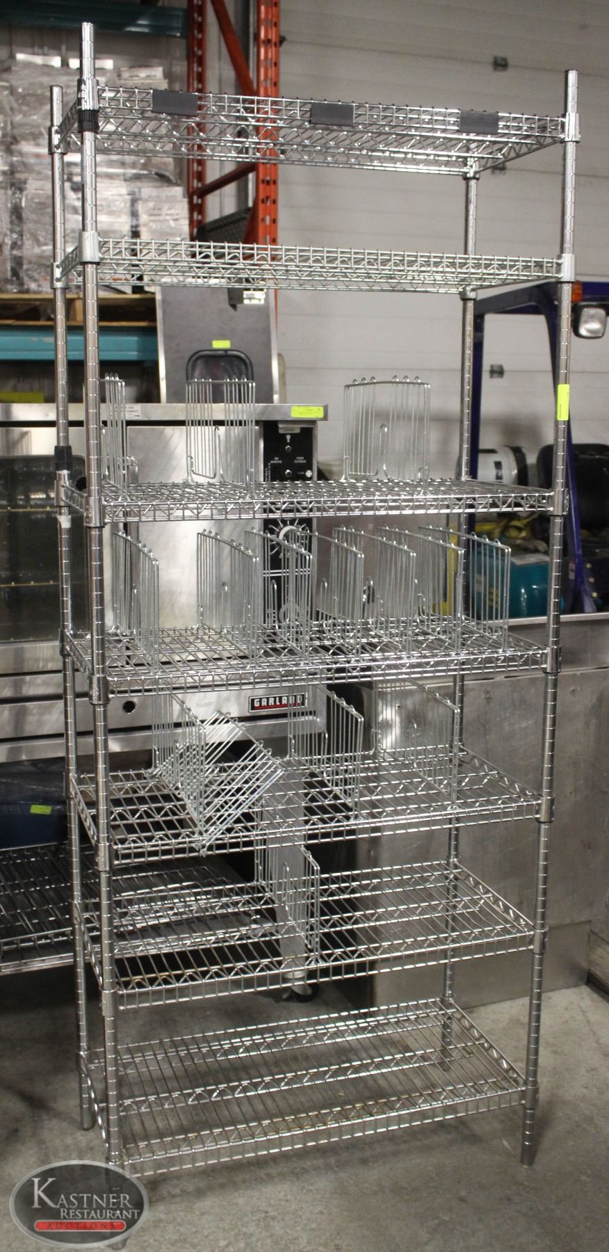 7-TIER CHROME WIRE RACK. 35