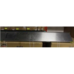 BAILIFF SEIZURE STAINLESS STEEL WALLSHELF 72"X12" *BRACKET NEEDS