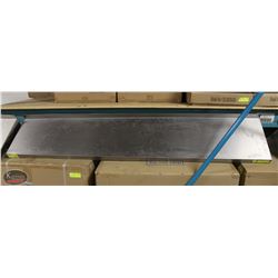 BAILIFF SEIZURE STAINLESS STEEL WALLSHELF 60"X12"