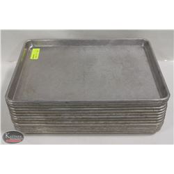 STACK OF 14 HALF SIZE BUN PANS