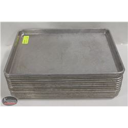 STACK OF 14 HALF SIZE BUN PANS