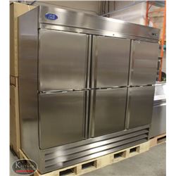 NEW ICB STAINLESS STEEL 3 DOOR SPLIT FREEZER