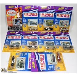 BOX OF 10 JOHNNY LIGHTNING HOLLYWOOD ON WHEELS