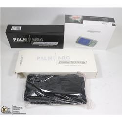 NEW PALM PREMIUM NRG TENS MACHINE W/ FOOT PAD &