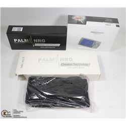 NEW PALM PREMIUM NRG TENS MACHINE W/ FOOT PAD &