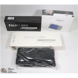 NEW PALM PREMIUM NRG TENS MACHINE W/ FOOT PAD &