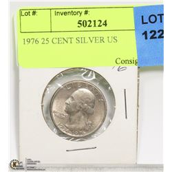 1976 25 CENT SILVER US
