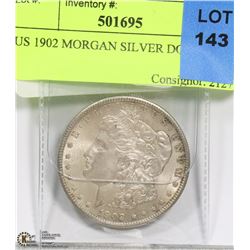 US 1902 MORGAN SILVER DOLLAR