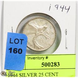 1944 SILVER 25 CENT