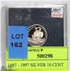 Image 1 : 1497 - 1997 SILVER 10 CENT