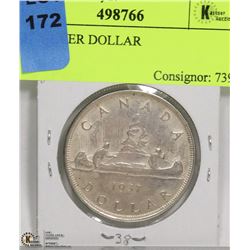 1937 CANADIAN SILVER DOLLAR