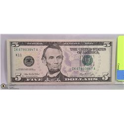 2006 AMERICAN $5 BILL