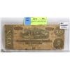 Image 1 : 1864 CONFEDERATE LARGE SIZE TEN DOLLAR BILL
