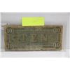 Image 2 : 1864 CONFEDERATE LARGE SIZE TEN DOLLAR BILL
