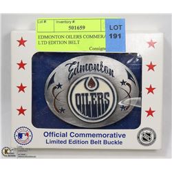 EDMONTON OILERS COMMERATIVE LTD EDITION BELT