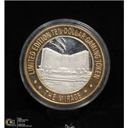 LTD EDITION GAMING TOKEN .999 FINE SILVER,