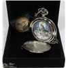 Image 1 : FRANKLIN MINT COLLECTOR POCKET WATCH, WOLF