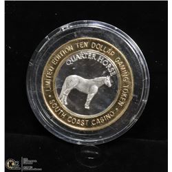 LTD EDITION GAMING TOKEN .999 FINE SILVER,