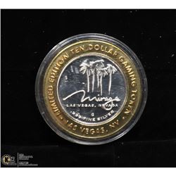 LTD EDITION GAMING TOKEN .999 FINE SILVER,