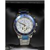 Image 1 : ROLEX REPLICA BLUE TRIM MEN'S WATCH - RED BOX