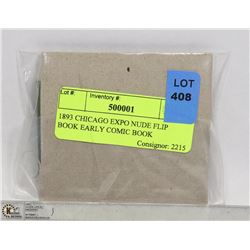 1893 CHICAGO EXPO NUDE FLIP BOOK EARLY COMIC BOOK