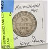 Image 1 : 1919 NEWFOUNDLAND SILVER 1/2 DOLLAR