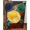 Image 1 : ACRYLIC ON CANVAS PAINTING (COLOURED CIRCLES)