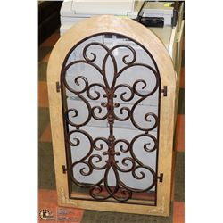 WROUGHT IRON WALL ART PIECE 24 X 42